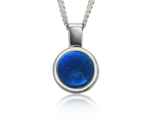 Sapphire Ashes Pendant in Silver